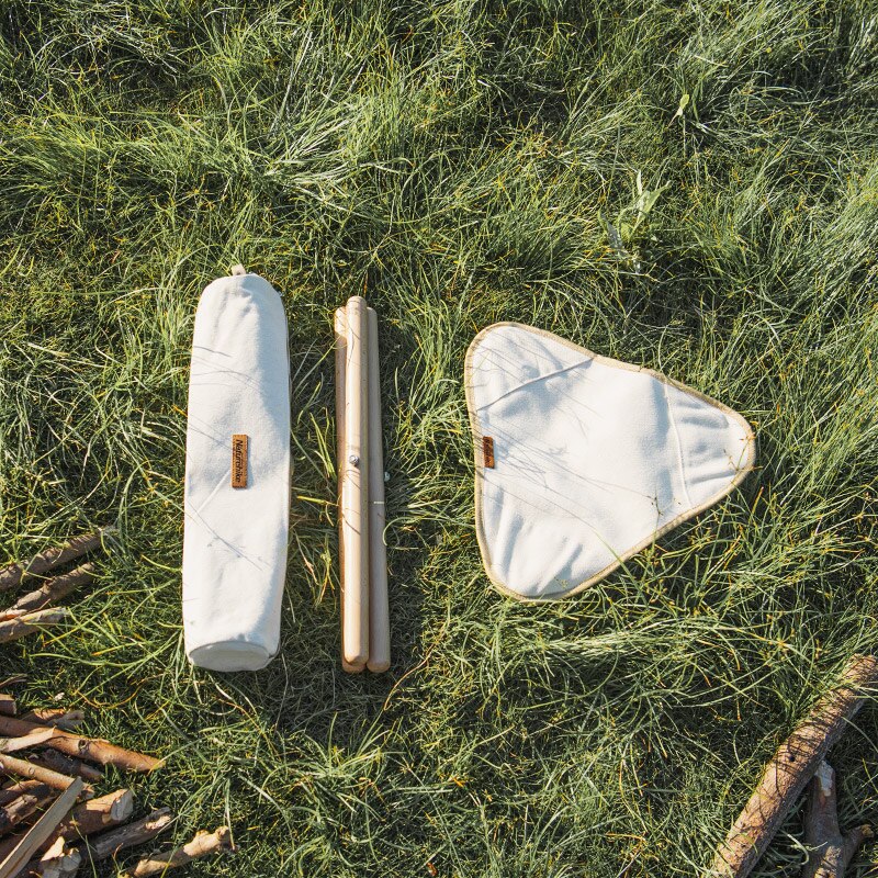 Naturehike Outdoor Opvouwbare Driehoek Bench Draagbare Massief Houten Stoel Ultralight Kruk Voor Camping Wandelen Picknick