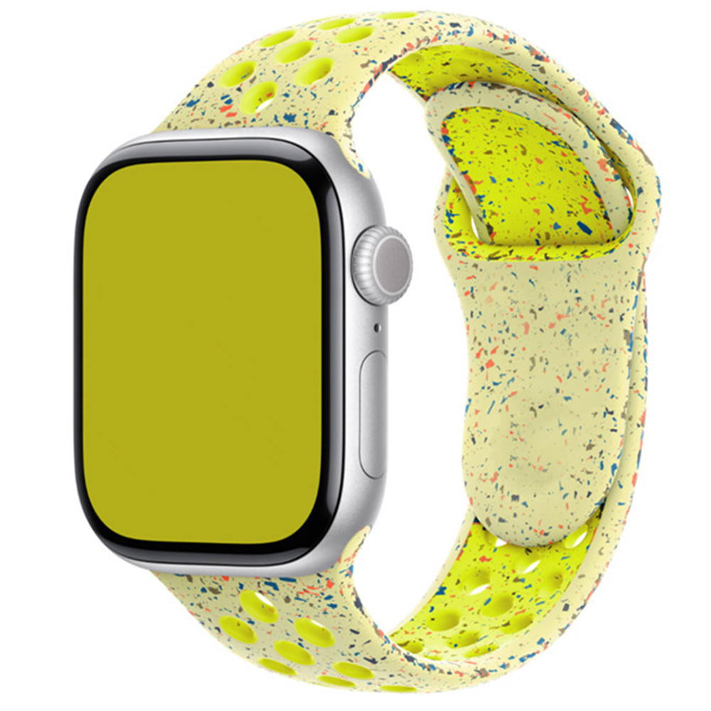 Pulseira de silicone original para apple watch 44mm 45mm 40mm 41mm 46 42mm, pulseira de borracha respirável iwatch series10 9 8 se 7 ultra 2 49mm