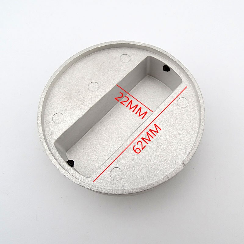 Automotive fuel tank cap with metal trim