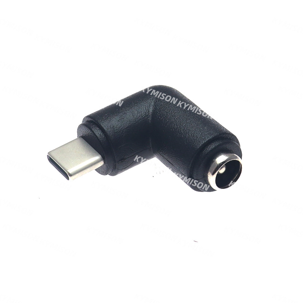 5V DC 5.5 * 2.1 mm Gniazdo zasilania USB typu C USB-C typu c 5.5mm * 2.1mm mini USB prawy i mikro USB Złącze zasilania DC adapter 1szt.: Kości słoniowej