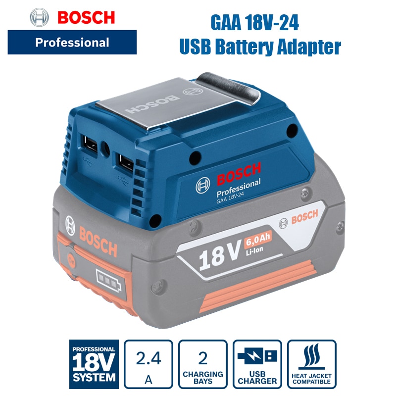 Bosch GAA 18V-24 Bosch Power Tools Power Bank Adapter Battery Power USB Converter