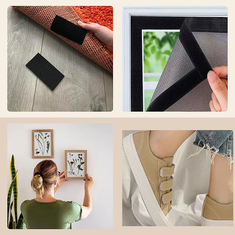 1 M/Pairs Naaien Klittenband Tape Strips Niet-klevende Sluiting Tape Stof Nylon Sticky Strips Voor Kleding DIY Ambachten 20-100mm