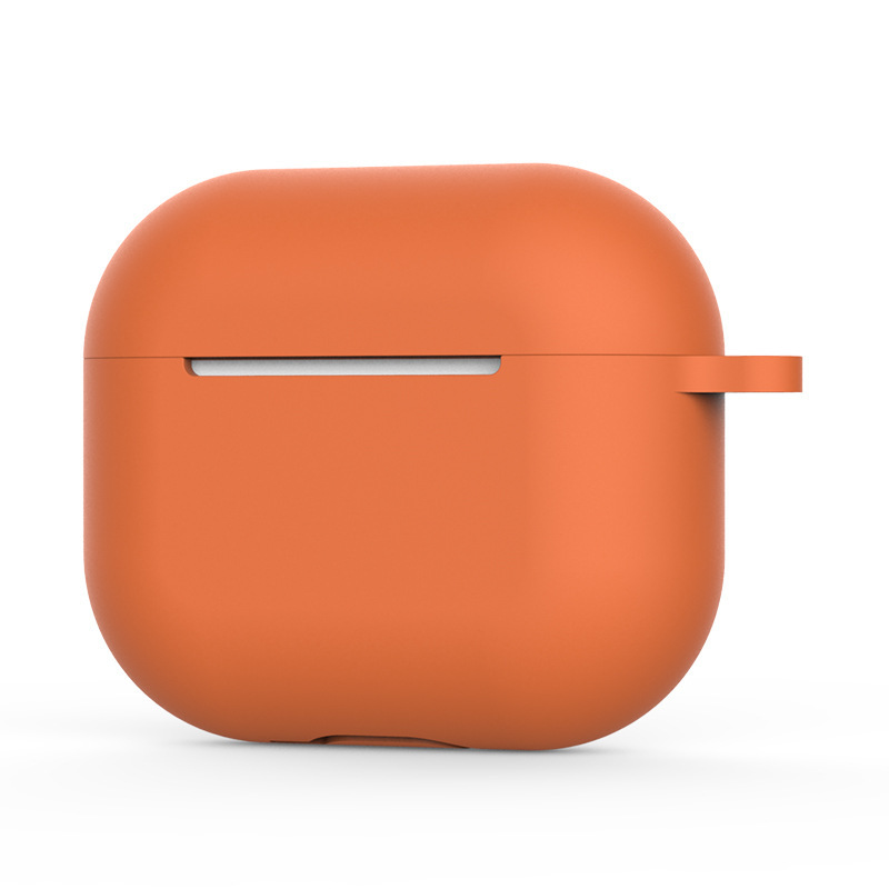 Soft Silicone Case For Apple AirPods 3 Case headphone accessories wireless Bluetooth headset cover with hook hole for airpods 3: SKY BLUE