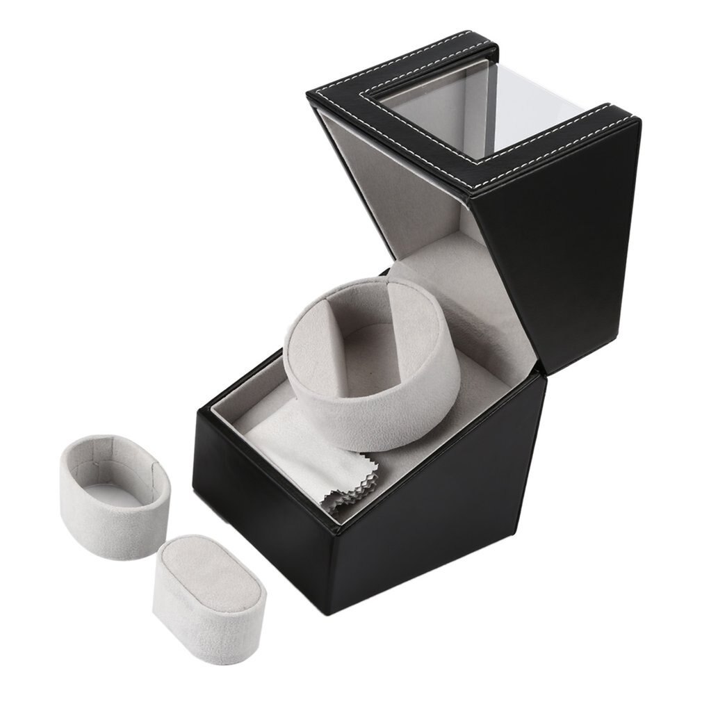 EU/US/AU/UK Plug High Class Motor Watch Shaker Watch Winder Case Holder Display Automatic Mechanical Black Brown Watch Winder