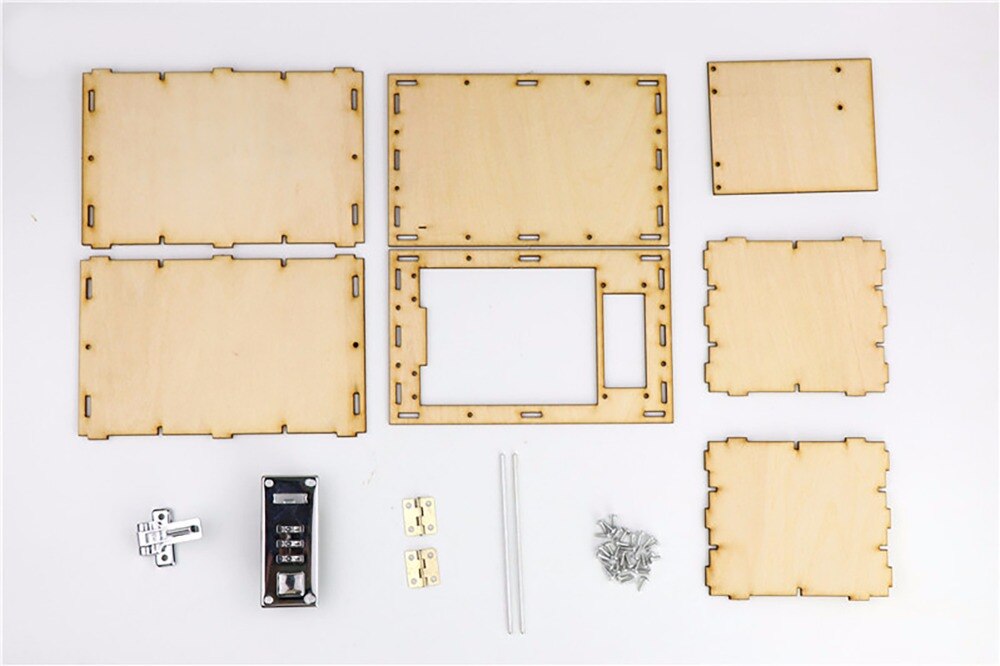 Mekanisk adgangskode box gør det selv børn videnskabsprojekter eksperiment kits dreng legetøj opfindelse innovation uddannelse