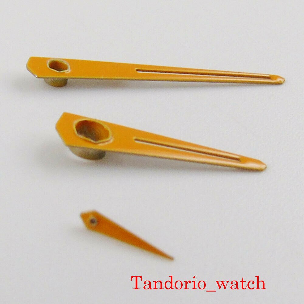 Oranje Kleur Horloge Handen Naalden Fit Voor Eta 6497 6498 Hand Winding Uurwerk Onderdelen Vervangingen