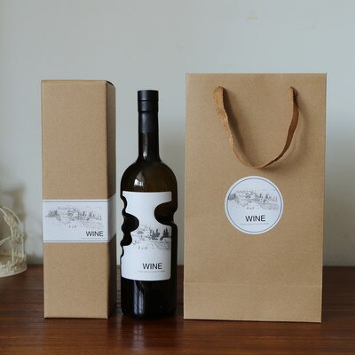 XMT-HOME vide bouteille de vin haut de gamme bouteilles d'alcool style européen bouteille de verre auto-infusé vin verre pot 750ml