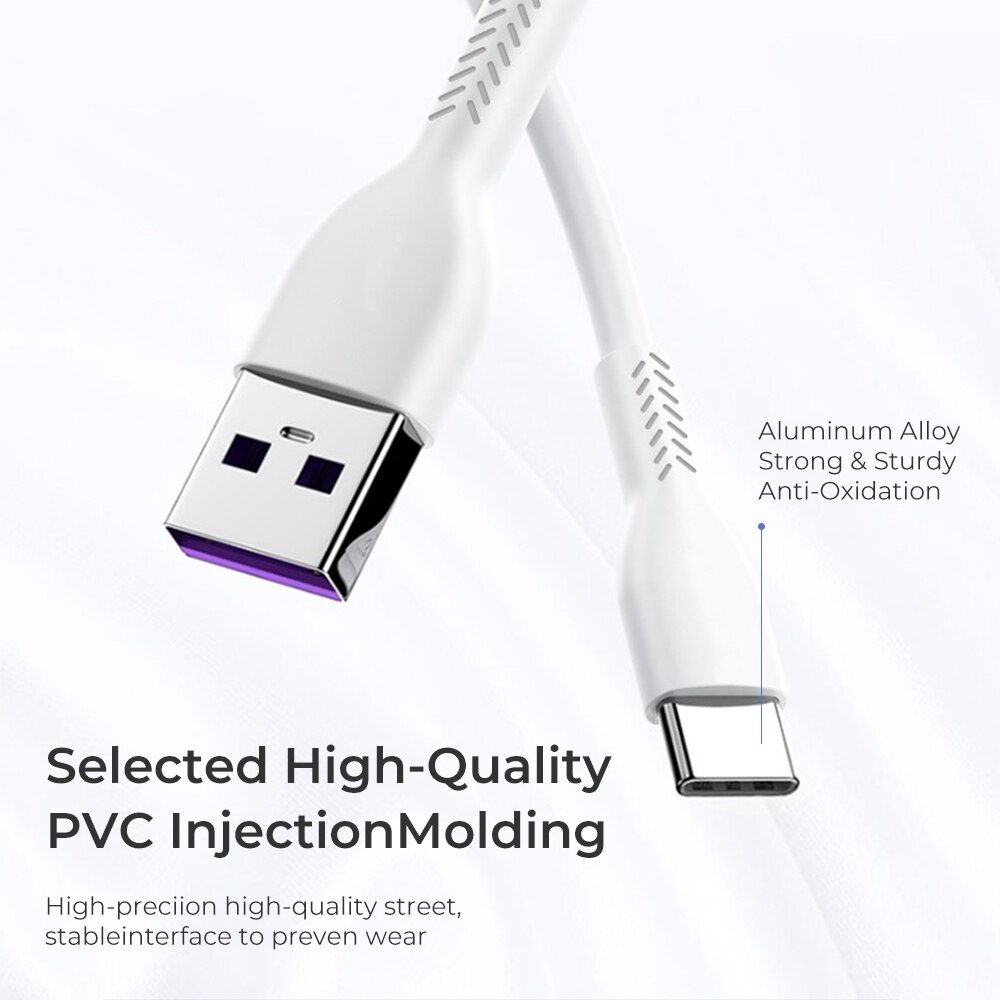 3A 1M Telefoon Kabel Type C/Micro Usb Charger Cable Mobiele Telefoon Snel Opladen Datakabel