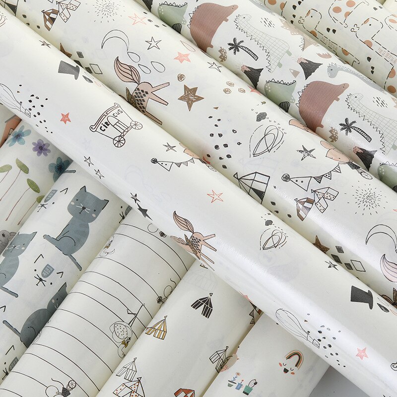75X52 Inpakpapier Roll Voor Bruiloft Kids Verjaardag Baby Wrap Ambachtelijke Papier decor – Grandado