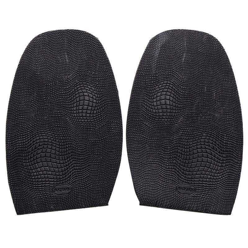 Suole in gomma per Calzature di Riparazione per Gli Uomini di Scarpe di Cuoio Suola Antiscivolo Terra presa Mezza Suole di Ricambio FAI DA TE Avampiede Tacco pastiglie: nero Forefoot Pad