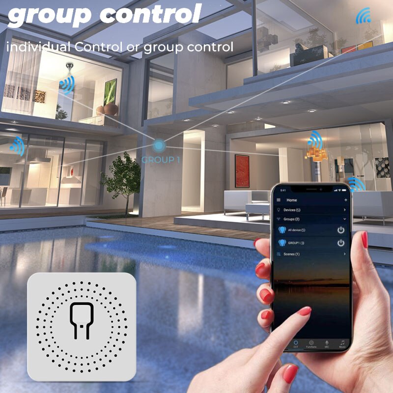 Zigbee Tuya Home Mini Switch On-off Device Compatible With Alexa And Google Home Smart Home Use With Gateway