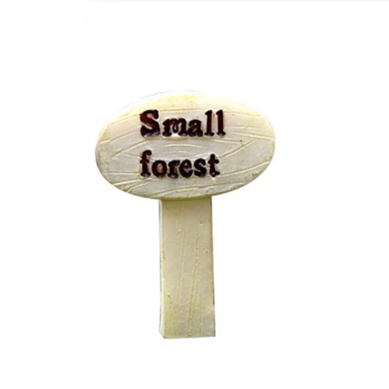 Dekoracja zewnętrzna mikro leśny przewodnik znak mini ogród krajobraz miniaturowe ozdoby DIY dekoracje BJStore: 03