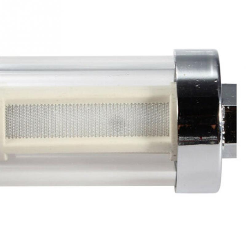 Filtro de combustible Universal de Metal para motocicleta, limpiador de aceite lavable, fácil de instalar, accesorio de gasolina transparente, práctico en línea