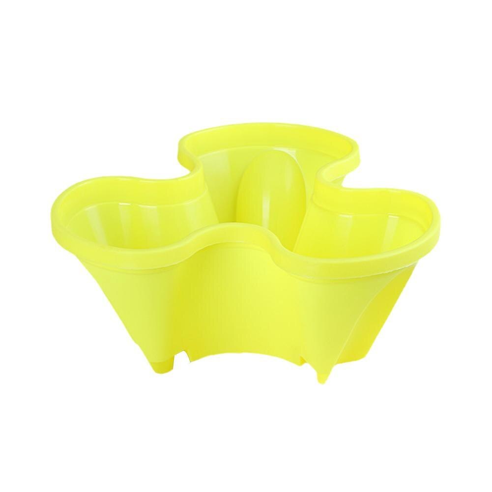 Stapelbare stereoscopische bloempot van plastic, verticale bloempot voor tuin en huis, bloempot met drie bloemblaadjes