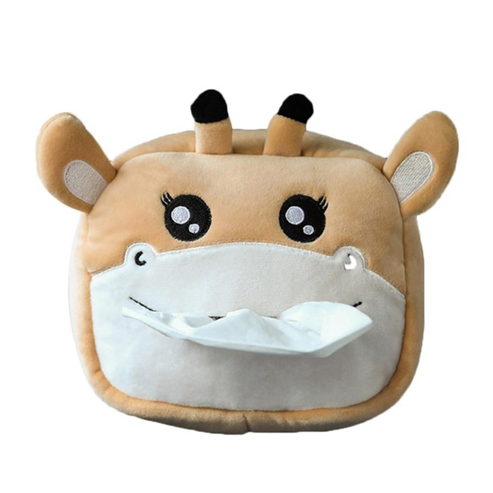 Car Tissue Box Cute Cartoon Napkin Tissue Paper Holder For Home Office Auto Car Interior Accessories
