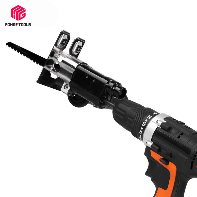 FGHGFReciprocating adaptateur de fixation de scie changer en ensemble de perceuse électrique pour bois ménage métal outil électrique coupe du bois