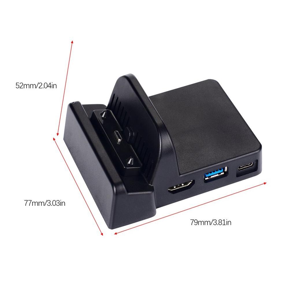 Mini DIY Replacement Dock Case for Nintend Switch Docking Station Portable Replacement Dock Case for switch