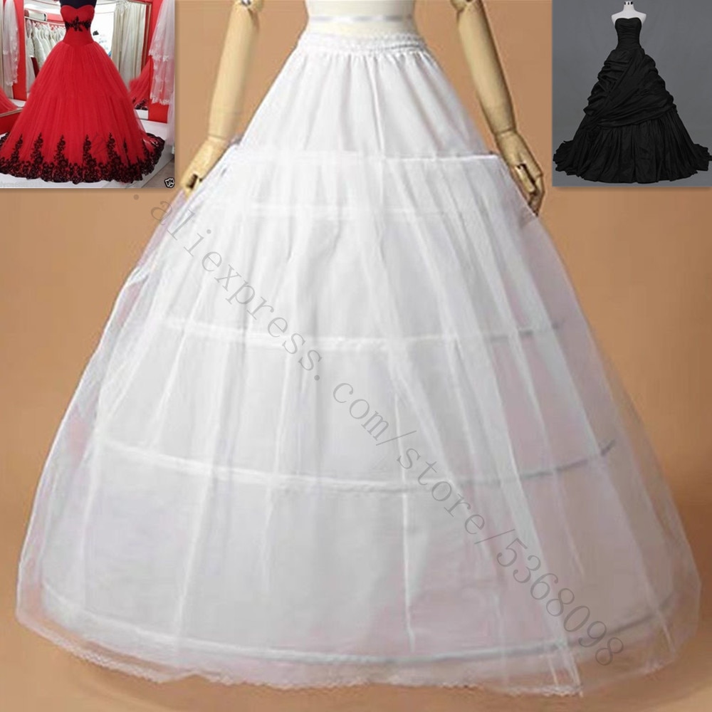 Hoepelrok met 3 Ringen, Verstelbaar, Onderrok, Petticoat Crinoline, Bruidsjurk Petticoat Dames, Crinoline Onderrok Hoepel Halve Slip Rok voor Bruiloft Halve Slips Rockabilly Petticoat