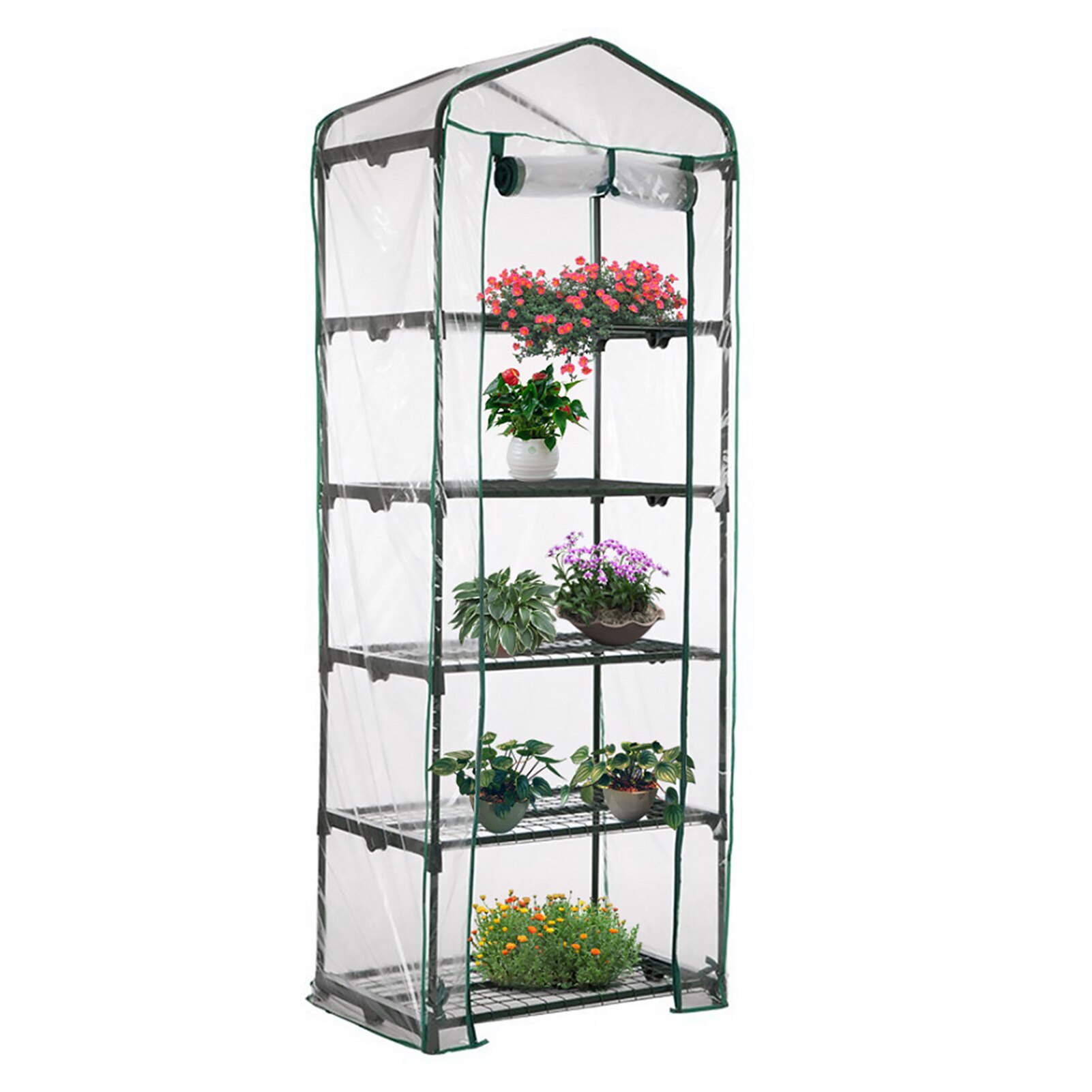 Clear PVC Household Mini Greenhouse Cover Portable Easy Use Balconies Outdoor Waterproof Warm Garden Supplies Plant Reusable