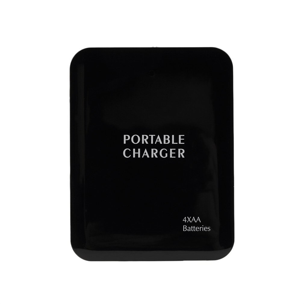 Draagbare usb 4aa powerbank case diy batterij noodlader powerbank case voor mobiele telefoon