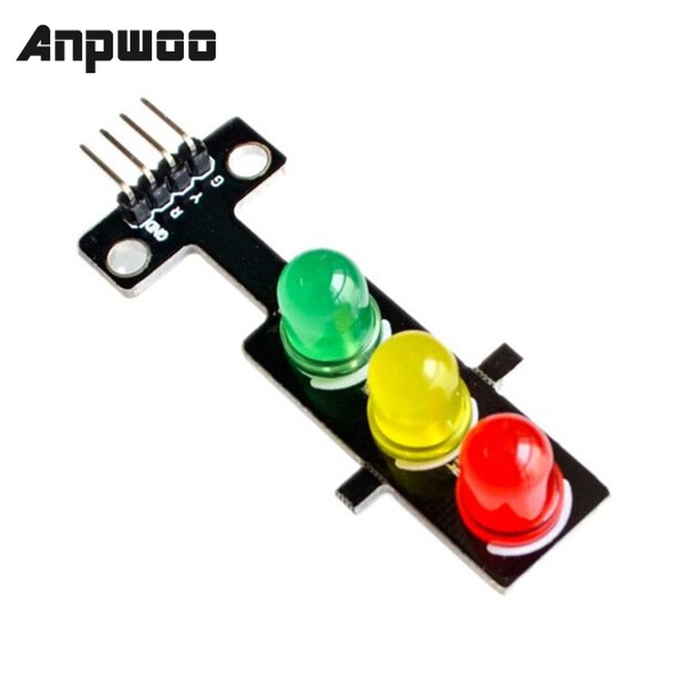 Anpwoo Led Creatieve Traffic Light Emitting Module 5V Digitale Signaal Gewone Helderheid 3 Licht Aparte Controle