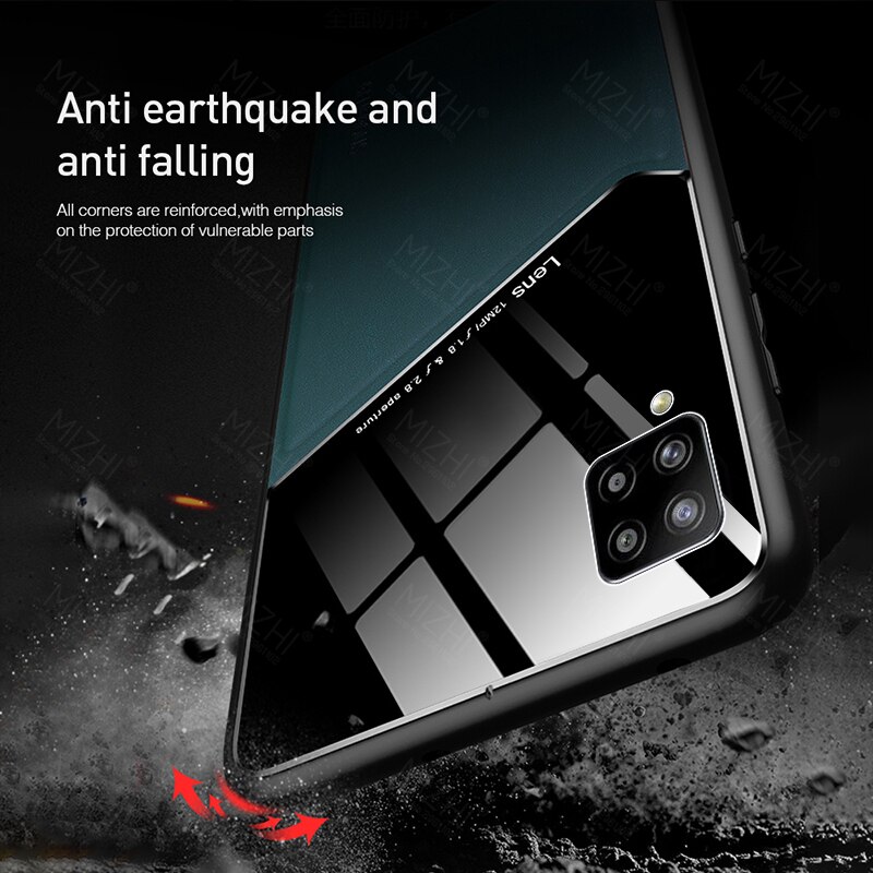 Para samsung a12 cuero caso De Teléfono magnético para samsung galaxy a12 12 a125f samsun galax Cámara cubierta de protección de coque