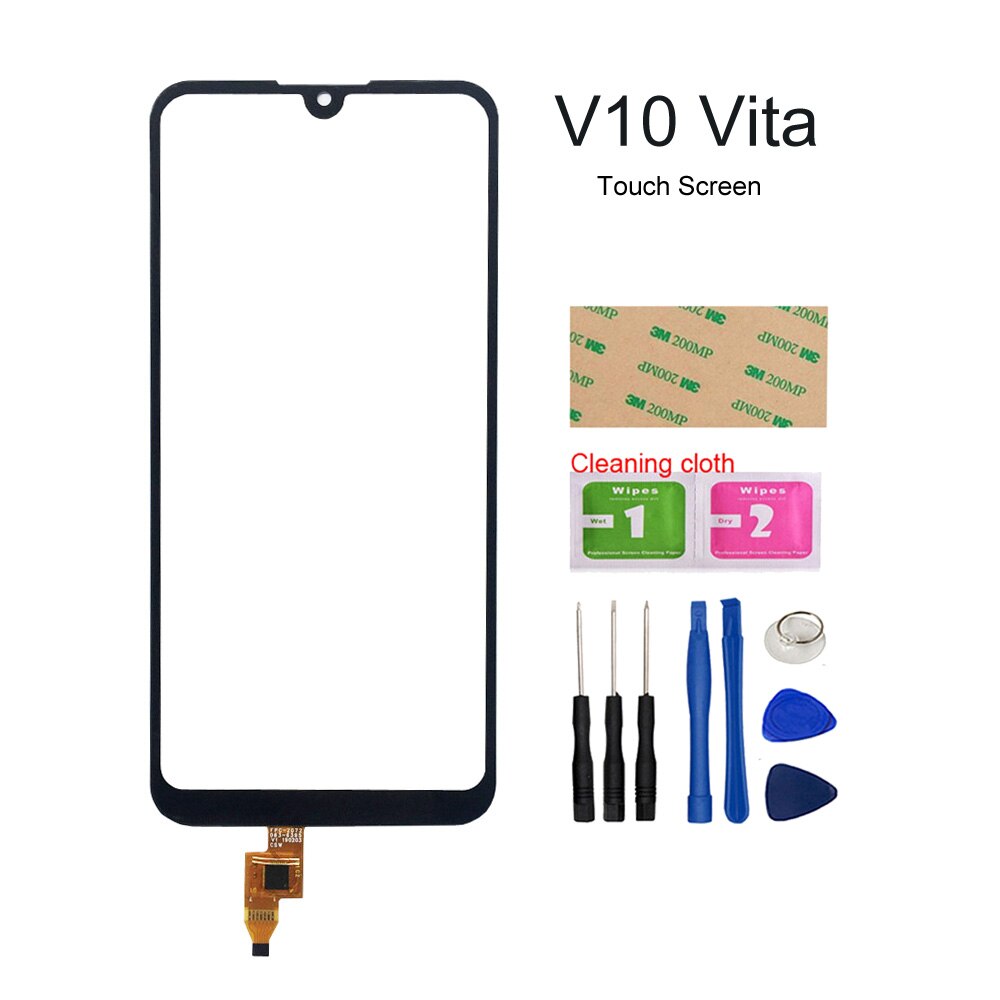 V10 Vita berühren Bildschirm Vorderseite Glas Sensor Für ZTE Klinge V10 Vita Handy, Mobiltelefon Touchscreen Digitizer Tafel Werkzeuge Montage Teile: schwarz Tools