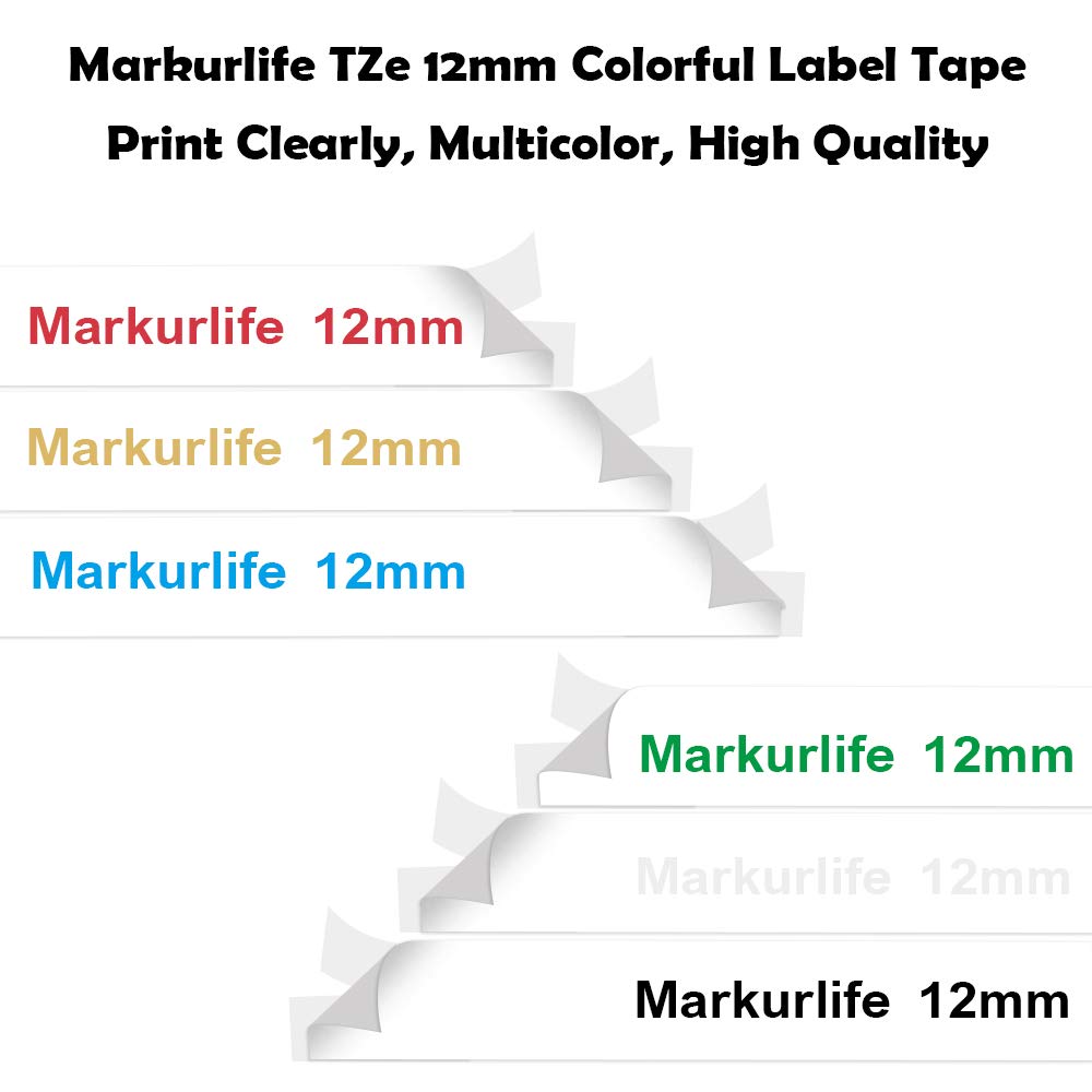 P-Touch 12 Mm Label Tape Compatibel Voor Brother P-Touch TZe-131 TZe-132 TZe-133 TZe-136 TZe-134 TZe-135 Voor brother PT-1010