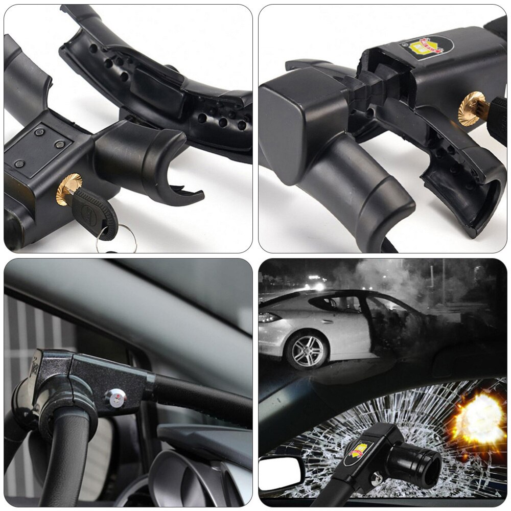 1 Pc Theft-proof Truck Lock Steering Lock Car Theft Prevention (Black)