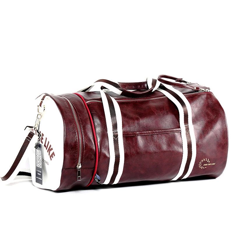 Weysfor Vogue Reizen Bagage Tas Met Onafhankelijke Schoenen Opslag Vrouwen Fitness Tas Pu Leer Afdrukken Basketbal Training Bag