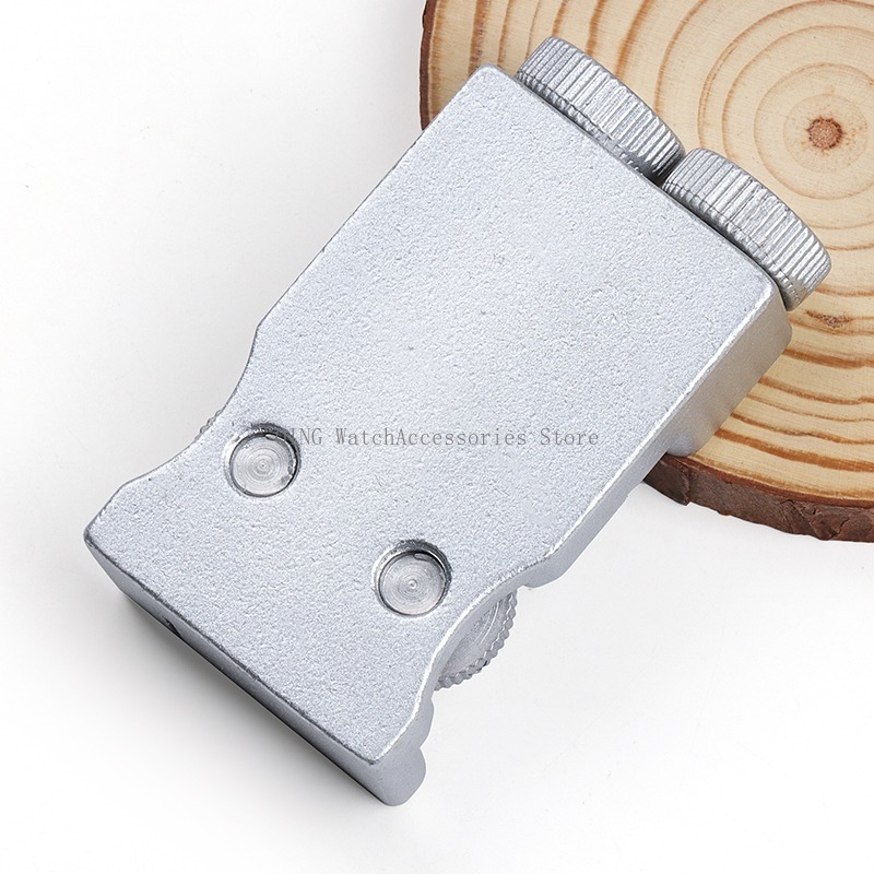 Klockarmband länkborttagare dubbelsidig metallstiftborttagare justerbar klockreparationsverktyg extra stift tillbehör