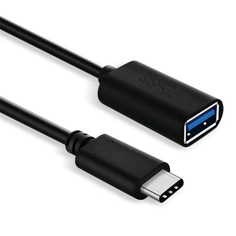 Type-c OTG Cable USB 3.1 Female To Type C Male Adapter for Samsung/Vivo/Oppo/ Huawei/Xiaomi/Sync Oneplus 7pro Data Cord-Black