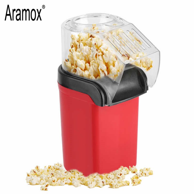 Electric Corn Popcorn Maker Household Automatic Mini Air Popcorn Making Machine DIY Corn Popper Children