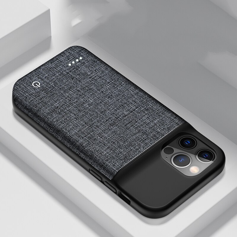 6800Mah Batterij Oplader Voor Iphone 11 12 Pro Max 12 Mini Opladen Case Voor Iphone X Xr Xs max Externe Draagbare Power Bank