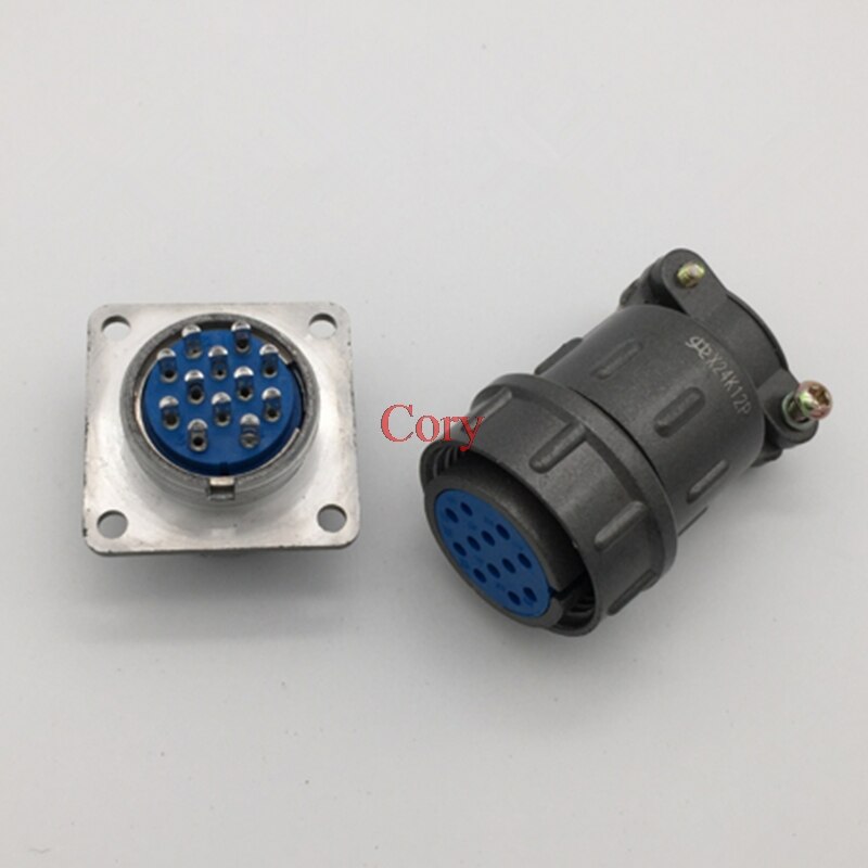 1PC Aviation connector 24mm plug connector CX24 circular connector 12/19/20/26 pin Male & Female plug socket