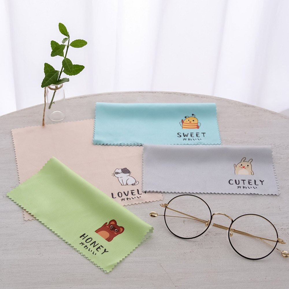 4 stk / mye briller tøyrenser rene briller linsekluter klut solbriller mikrofiber brille renseklut