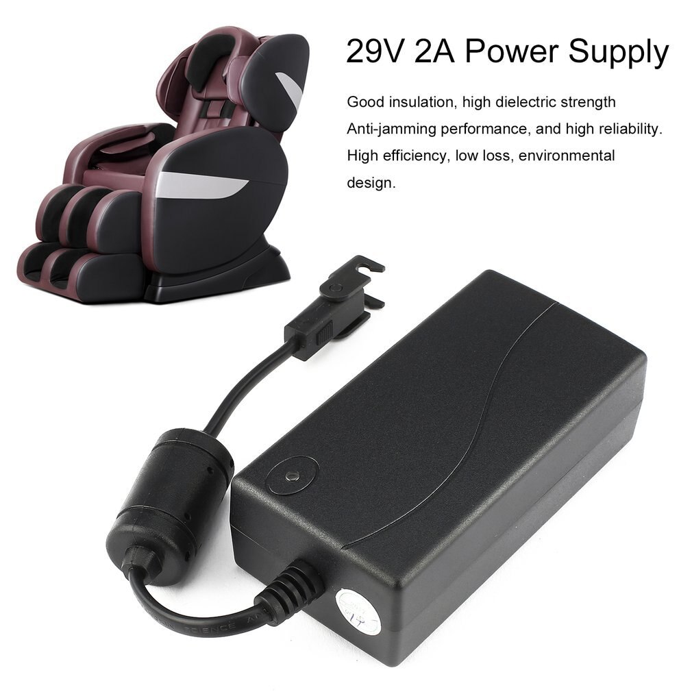 29V 2A AC/DC 2 Pin Electric Recliner Sofa Chair Adapter Transformer Power Supply with Pulling Buckle for Limoss for OKIN