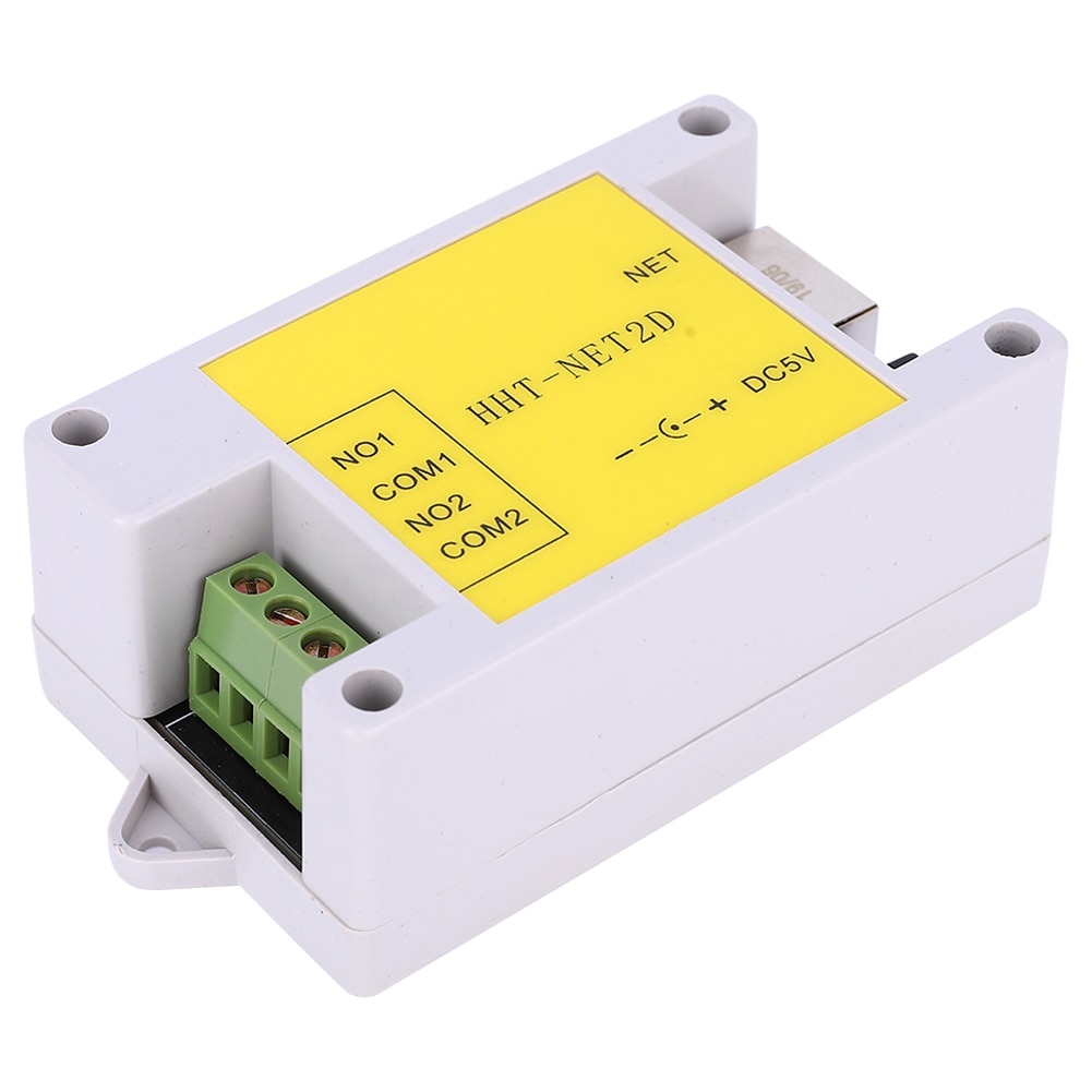 2 kanal  dc5v industriel ethernet ip netværk relæ modul fjernbetjening enhed ethernet til  rs485 fjernbetjening hht-net 2d