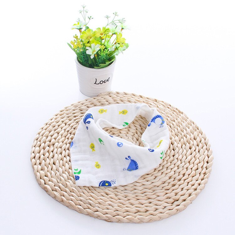 Mooie Baby Slabbetjes Jongen Meisje Bandana Water Absorberen Bib Burp Doek Driehoek Cartoon Katoenen Baby Sjaal Burp Dubbele Snap Baby accessoire: 13
