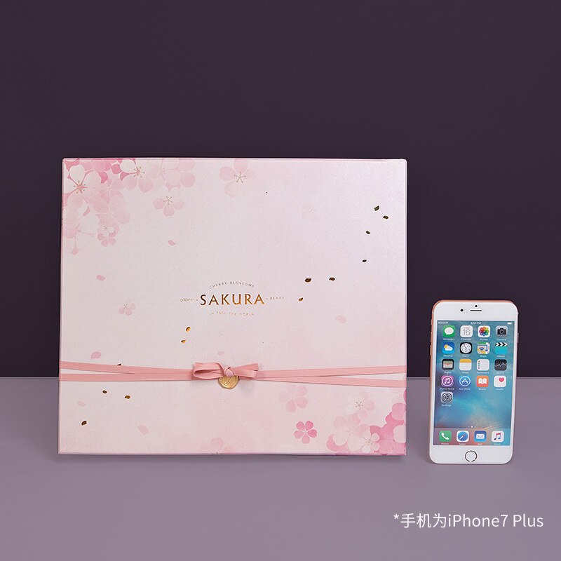 Square Forest Park Season Box Companion Hand Romantic Carton Girlfriend Lover Boxing Box Valentine Box