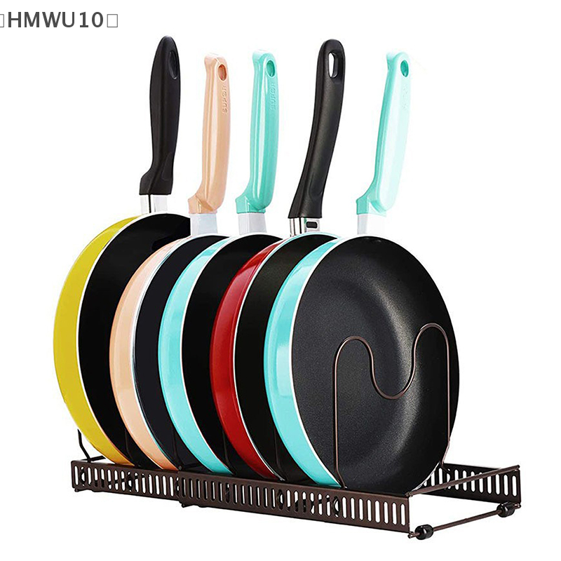 Uitbreidbaar Pannen Organizer Rack 7/10/12 Compartimenten Schotel Opbergrek Pot Deksel Organizer Potten Houder Keukengerei Rack