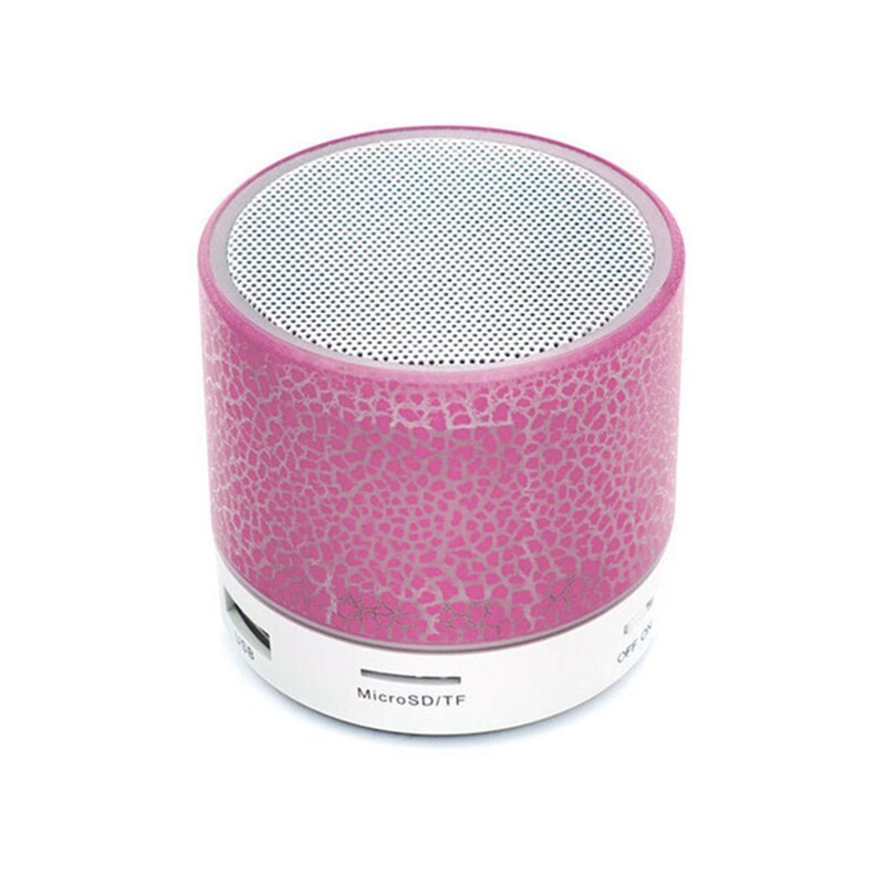 A9 Bluetooth Speaker Mini Draadloze Luidspreker Crack Led Tf Usb Subwoofer Bluetooth Speakers Mp3 Stereo Audio Muziekspeler: rose red