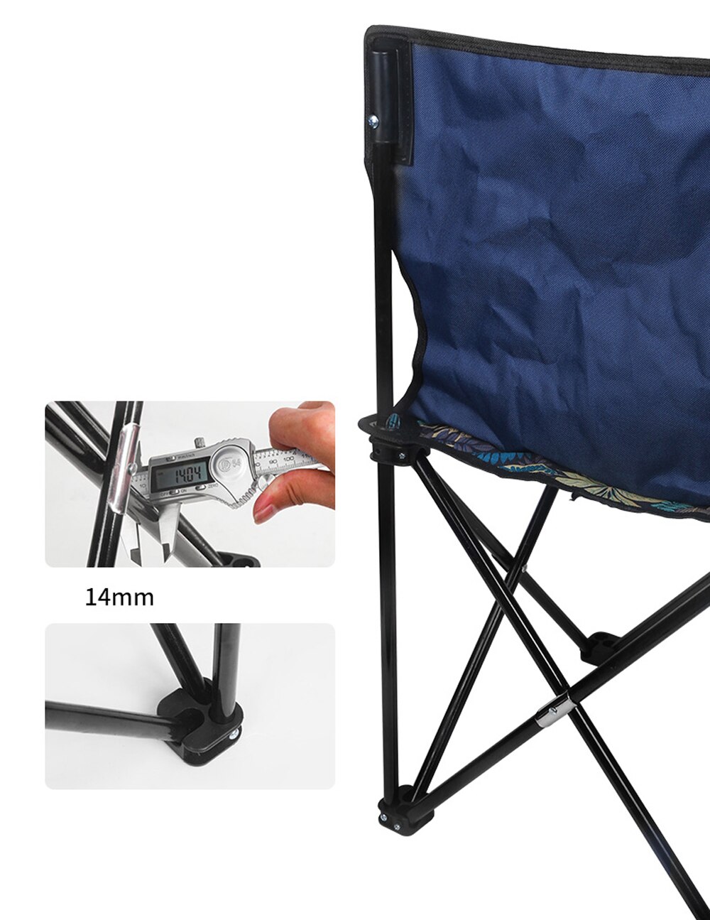Ultralette udendørs stol bærbar klapstol camping quad stole opbevaringstaske rejser strand vandreture fiskeredskab stol skammel sml