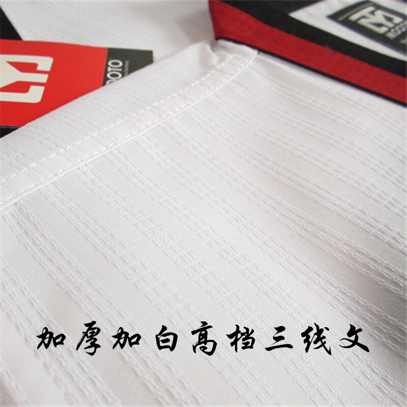 MOOTO-uniforme básico de Taekwondo, WTF, Dobok, 3 líneas, materiales para niños y adultos