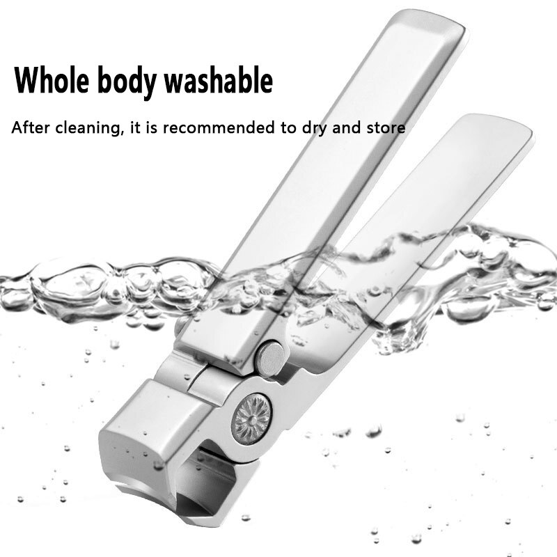 Wide Jaw Nail Clippers Stainless Steel Manicure Cutter Thick Hard Toenail Fingernail Scissors Trimmer Tools