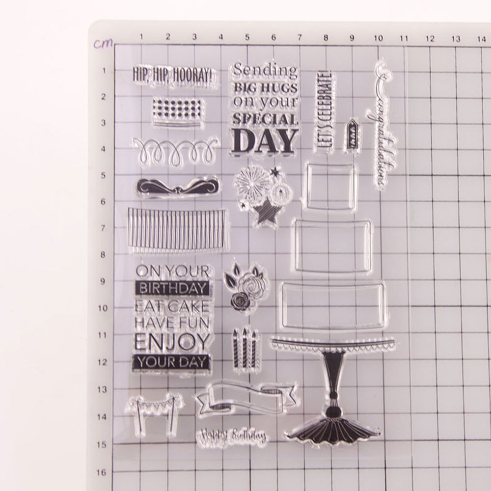 Flower animal Clear Stamps for Scrapbooking Tampons Transparents Seal Background Stamp Card Making Diy: Light Green