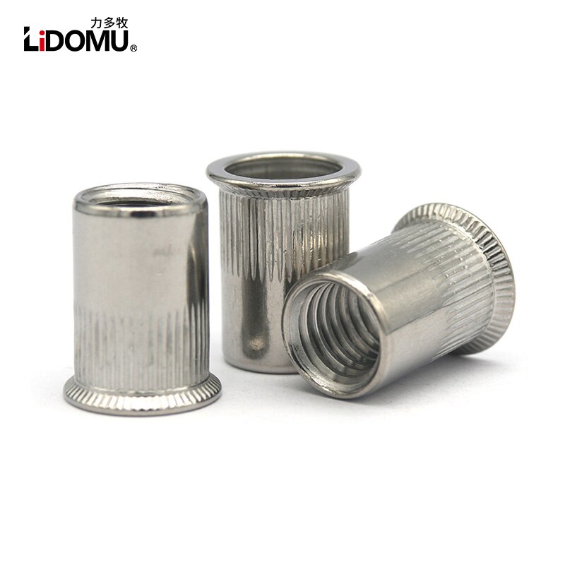10/20Pcs Stainless Steel Rivet Nuts Countersunk Flat Head Set Nuts Insert Nut Threaded M3 M4 M5 M6 M8 M10 Rivet Nuts: M2.6 / Yellow