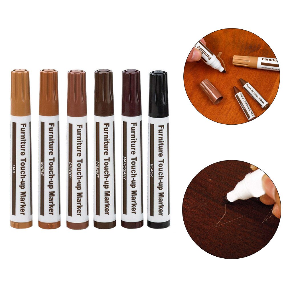 Houten Meubelen Reparatie Pen Markeerstift Wax Kras Filler Reparatie Fix 1Pc 2Ml Complementaire Kleur Props Kras Reparatie kit # P30