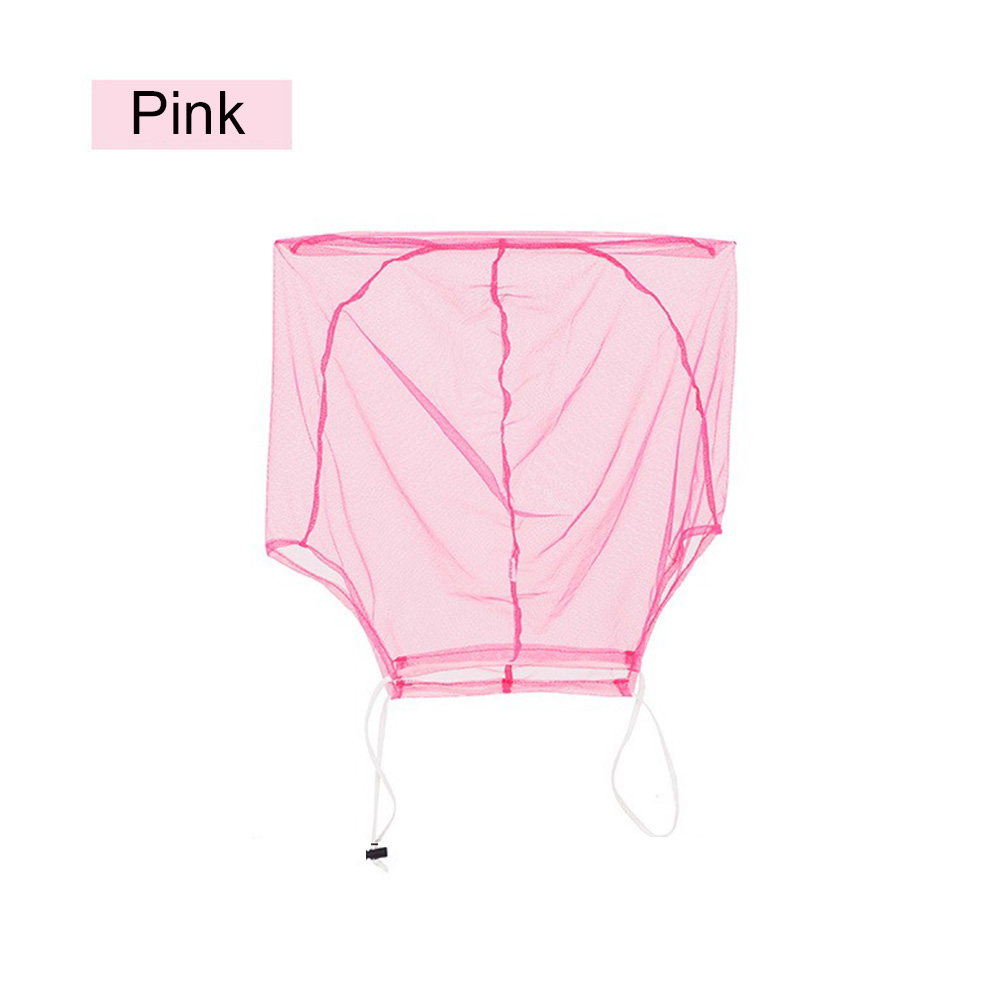 Chapeau anti-moustiques de Camping unisexe, avec filet caché, répulsif en maille, Protection contre les insectes et les abeilles, casquette de pêche décontractée pour l'extérieur: Rose