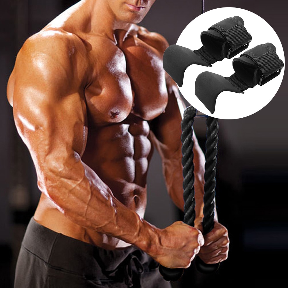 2pcs Adjustable Wristband Fitness Strap Pull Back Sports Anti Slip Strength Training Auxiliary Hook Grip Gym Heavy Duty Steel